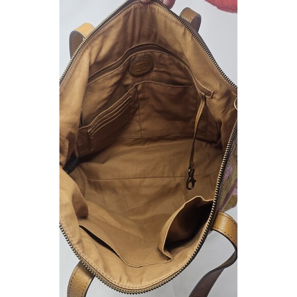 Fossil Sydney Geometric Prints Multicolor Signature Shopper Tote Bag - Picture 8 of 16